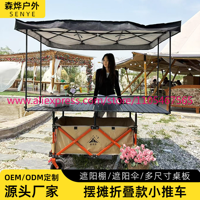 1 unidad de carrito plegable g - Outdoor Camping Trolley reseña y precio