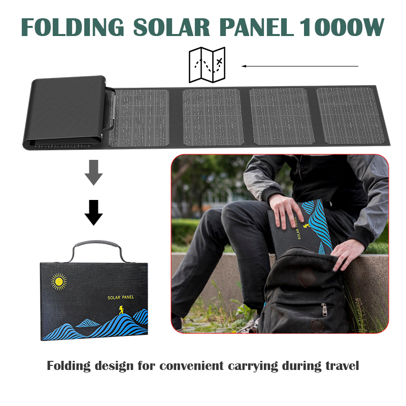 Panel Solar Plegable de 1000W  - Zd Outdoor Camping reseña y precio
