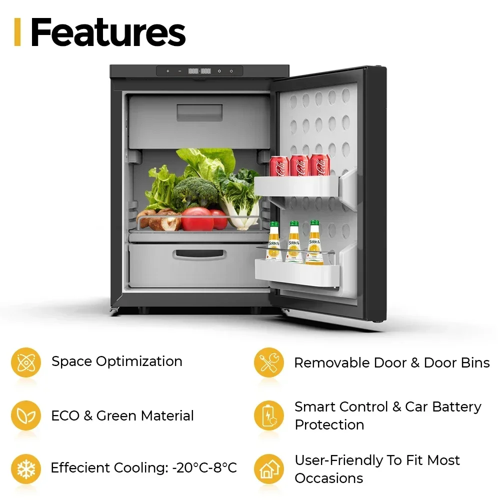 Refrigerador móvil para vehícu - Outdoor Camping Fridge reseña y precio
