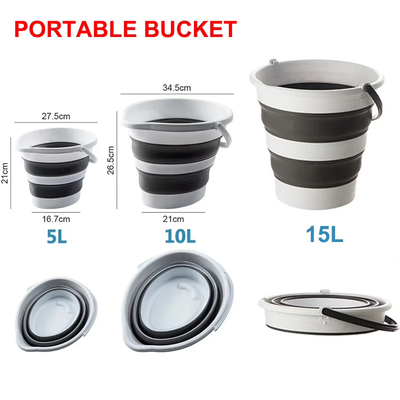 Cubo plegable portátil para la - Outdoor Camping Bin reseña y precio