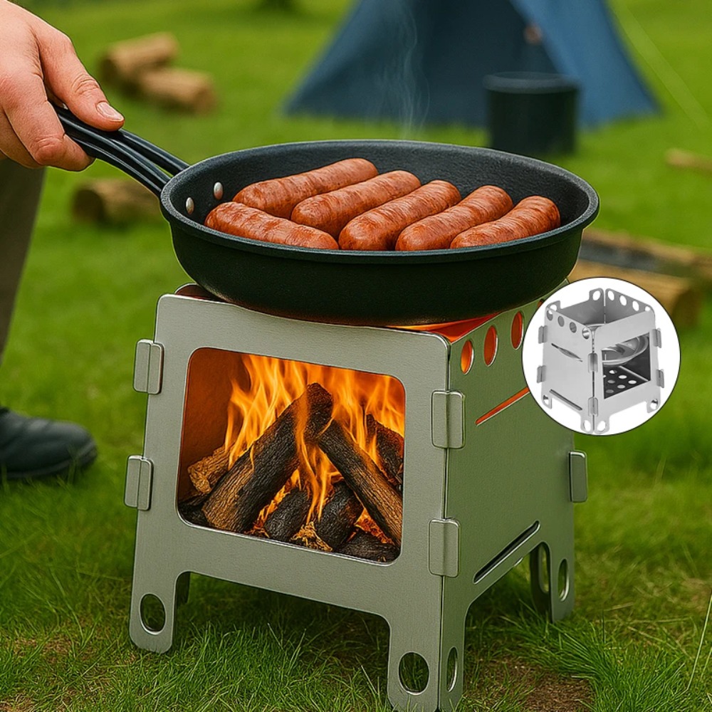 Horno de Camping, estufa de le - Outdoor Camping Stove Wood reseña y precio