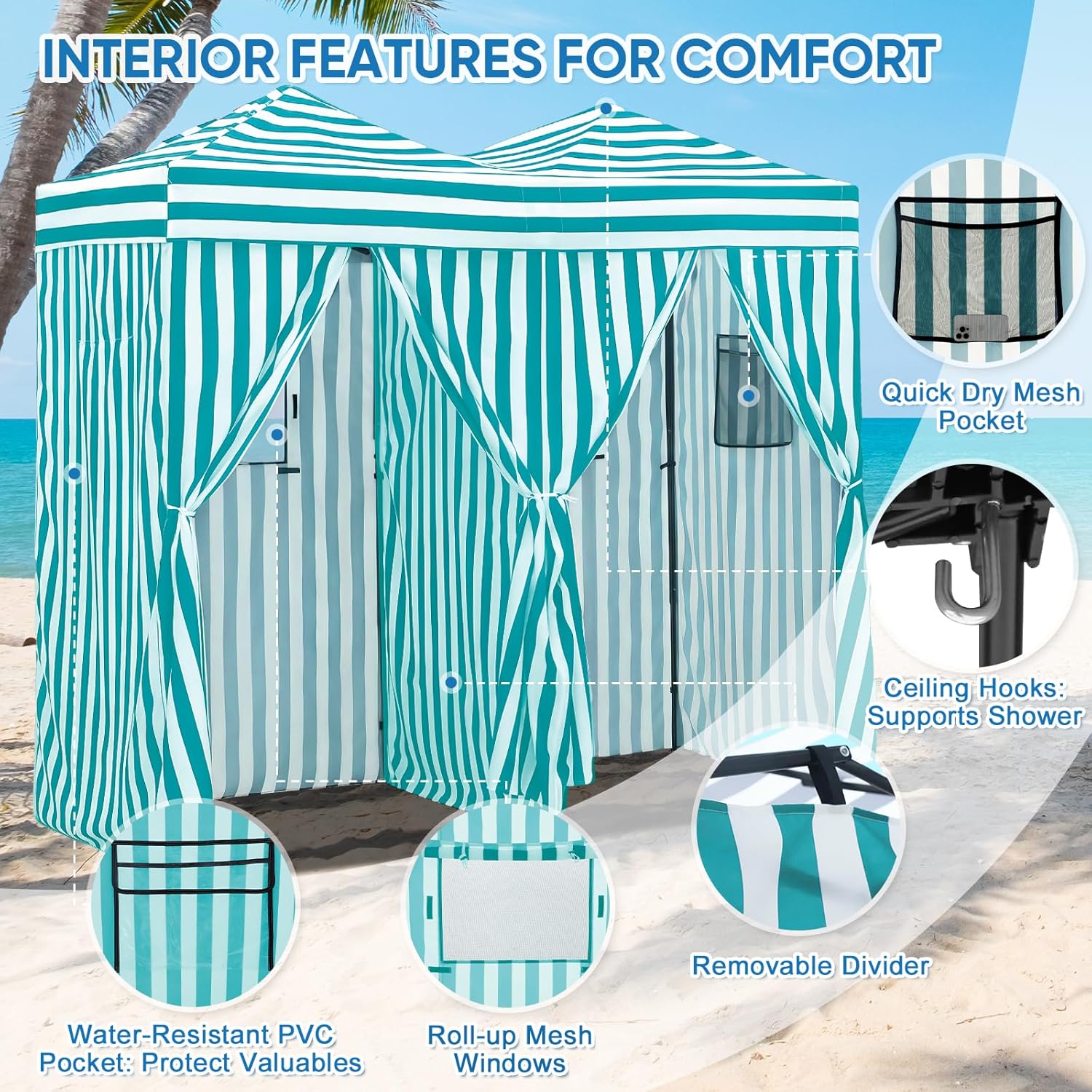 Carpa de Cambio Portátil para  - Camping Tent reseña y precio