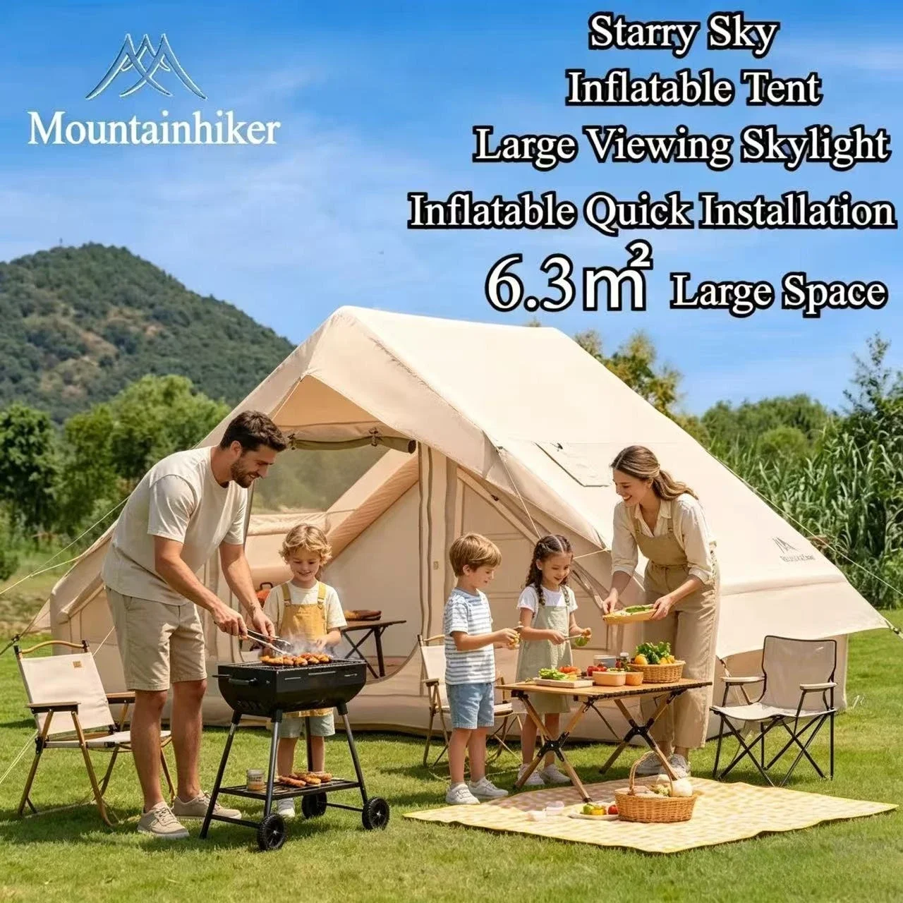 Carpa Inflable Extra Grande MO - Outdoor Camping Inflatable Tent reseña y precio