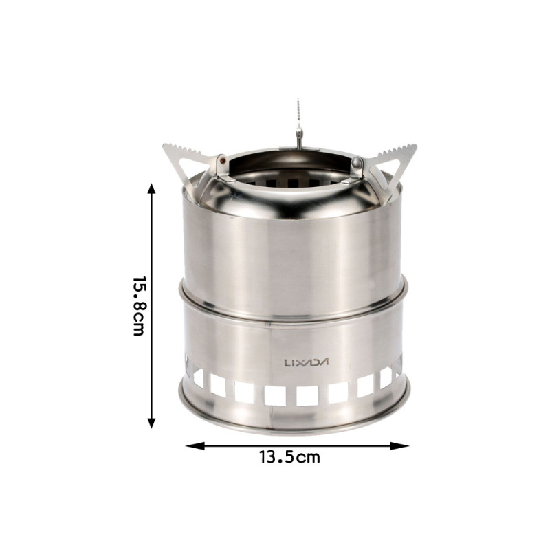 Lixada-estufa de leña de acero - Outdoor Camping Stove Wood reseña y precio