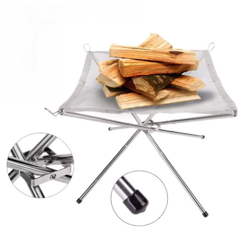 Soporte Plegable de Acero Inox - Outdoor Camping Stove Wood reseña y precio