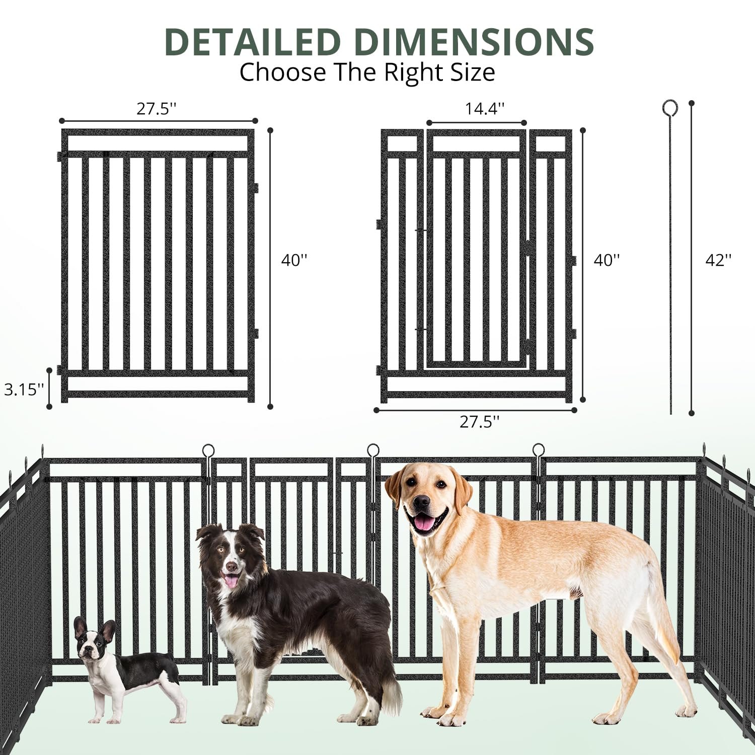 Valla para Perros Reforzada pa - Outdoor Camping Dog Fence reseña y precio