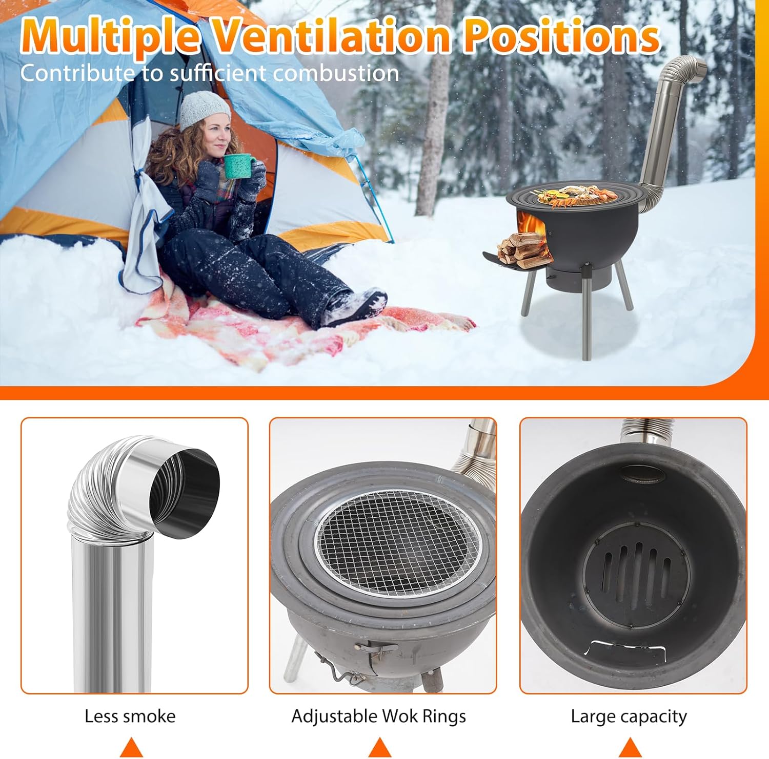 Estufa Portátil de Leña para A - Outdoor Camping Stove Wood reseña y precio