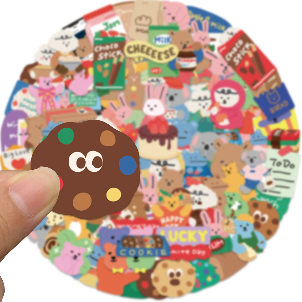 100 pegatinas coreanas de oso  - Bear Canister reseña y precio
