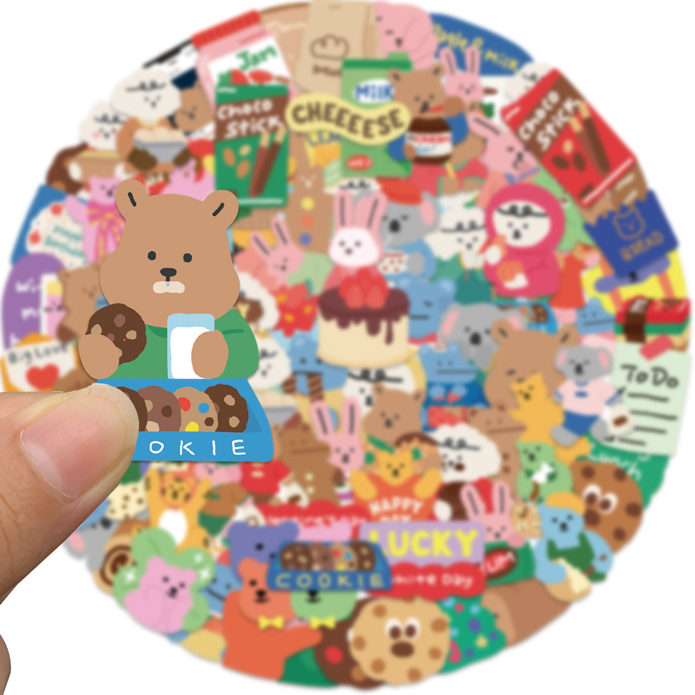 100 pegatinas coreanas de oso  - Bear Canister reseña y precio