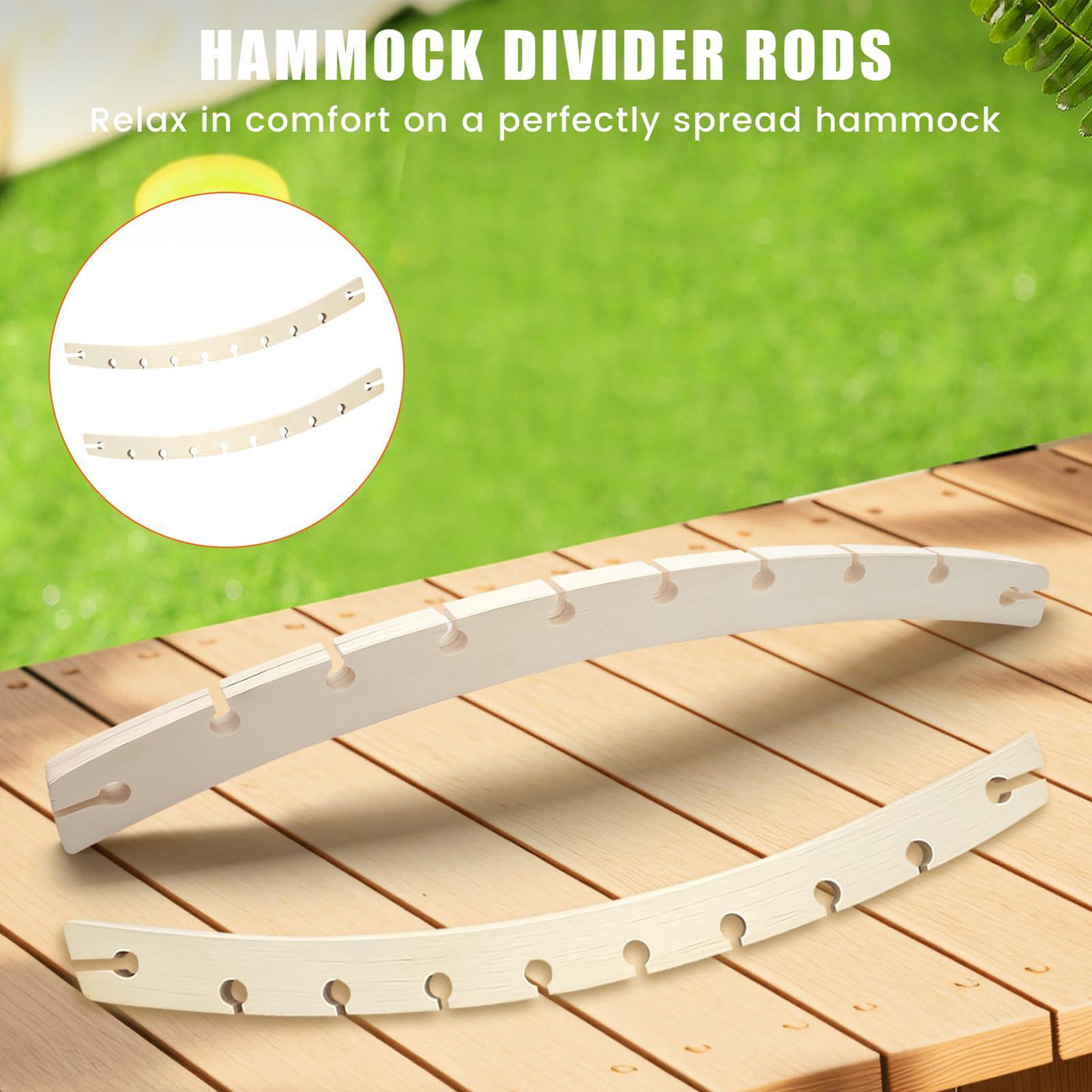 2 barras de madera de 10 orifi - Outdoor Camping Hammock reseña y precio