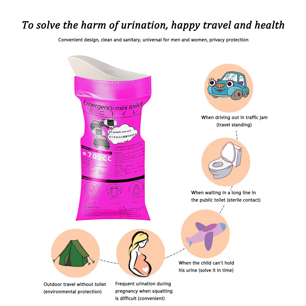 Bolsa de inodoro para urinario - Outdoor Camping Urinal reseña y precio