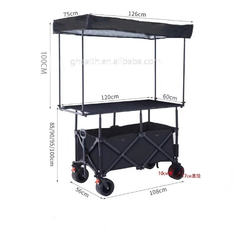 Carrito Plegable de Acero para - Outdoor Camping Trolley reseña y precio