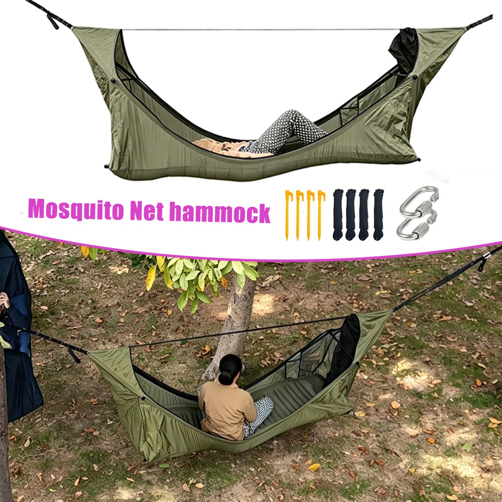 Hamaca Plana con Mosquitera, T - Outdoor Camping Hammock reseña y precio