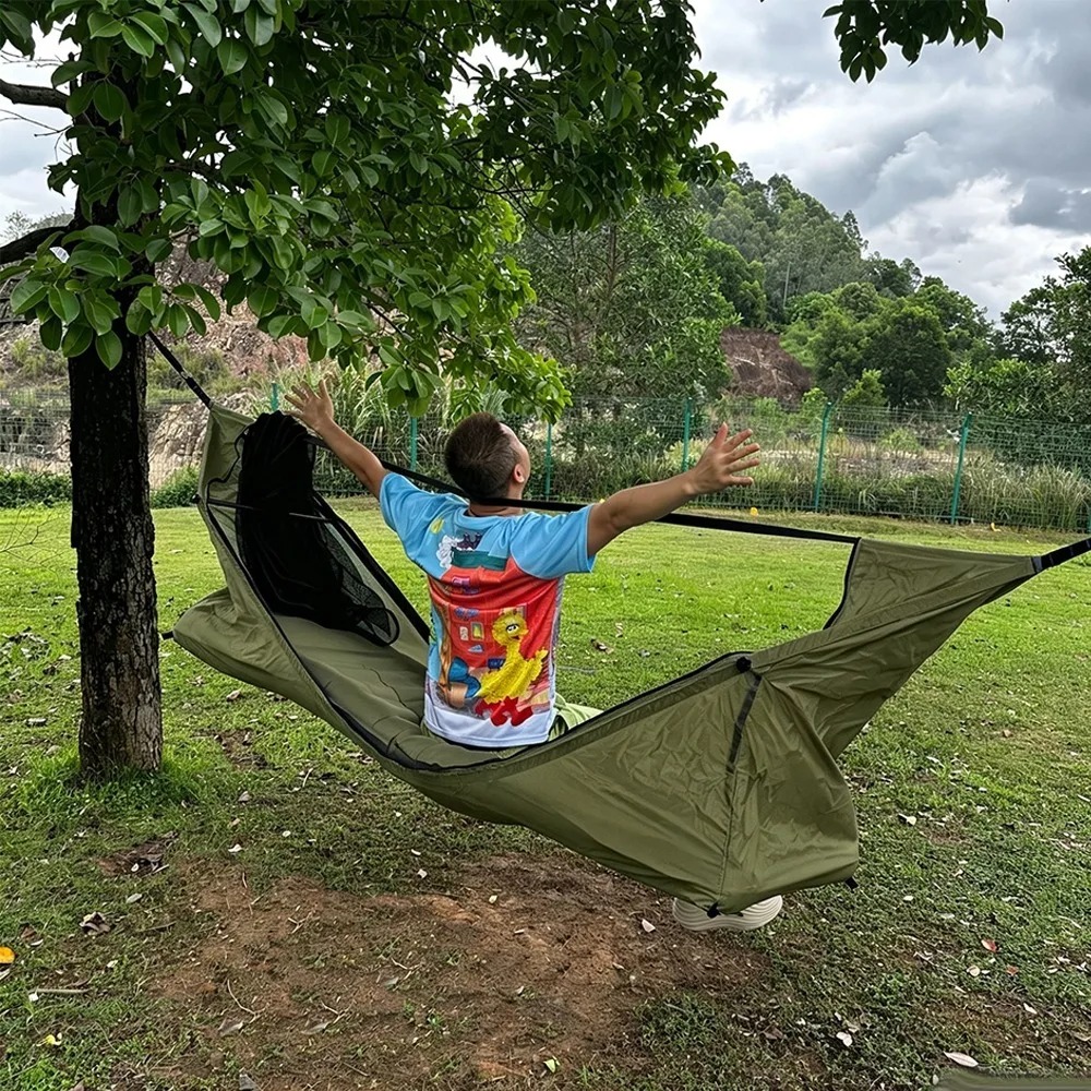 Hamaca Plana con Mosquitera, T - Outdoor Camping Hammock reseña y precio