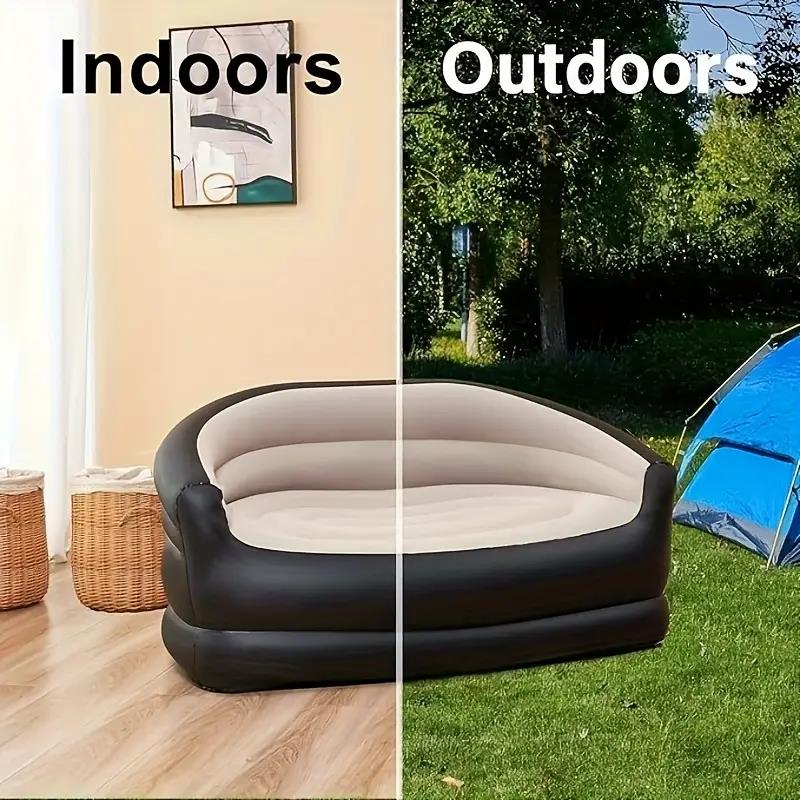 Cama inflable portátil para ex - Outdoor Camping Recliner reseña y precio
