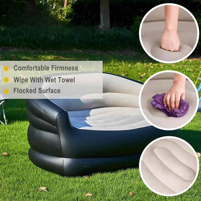 Cama inflable portátil para ex - Outdoor Camping Recliner reseña y precio