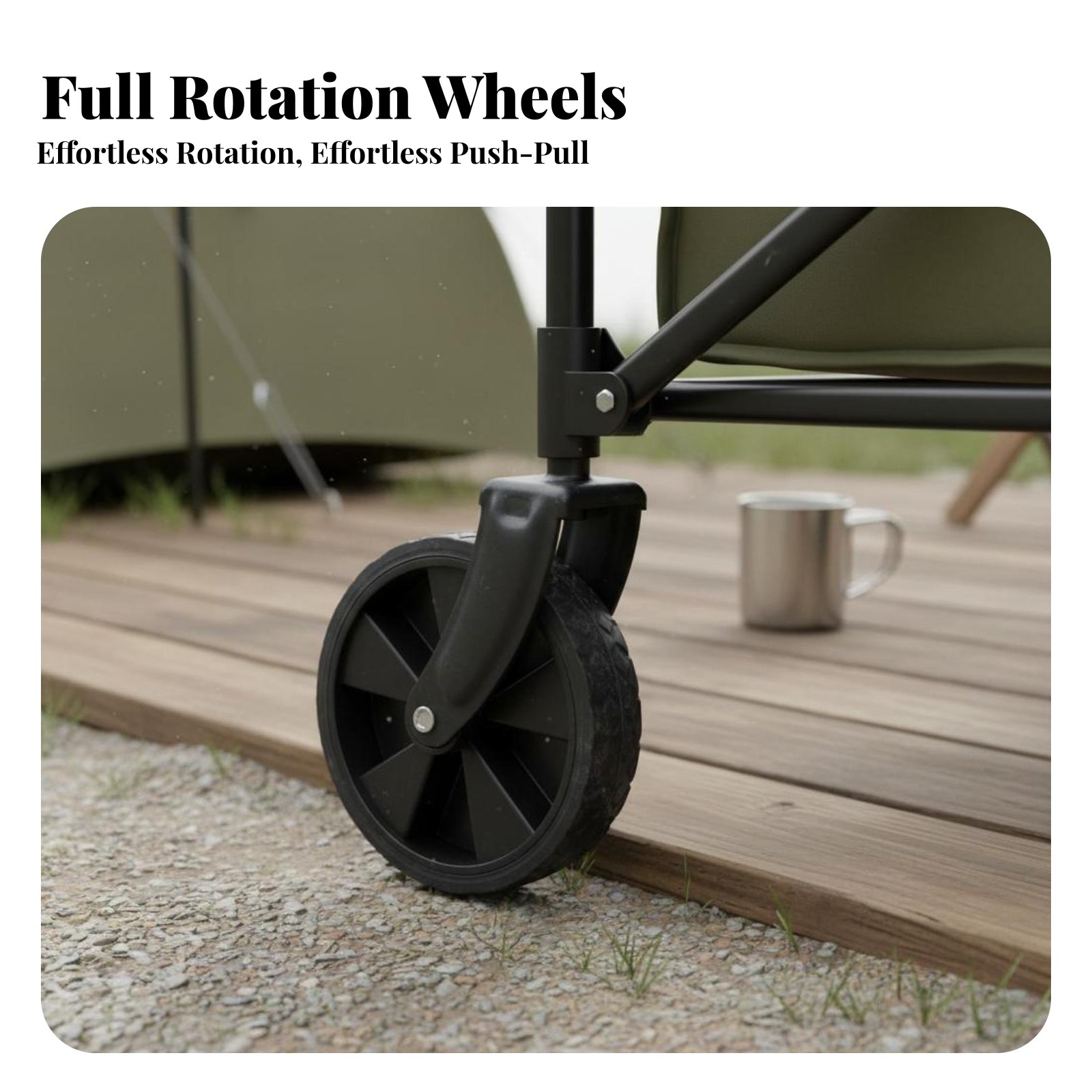 Rueda para Carrito de Camping, - Outdoor Camping Wagon reseña y precio