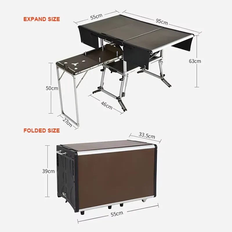 Práctica Caja de Cocina para A - Outdoor Camping Kitchen Setup reseña y precio