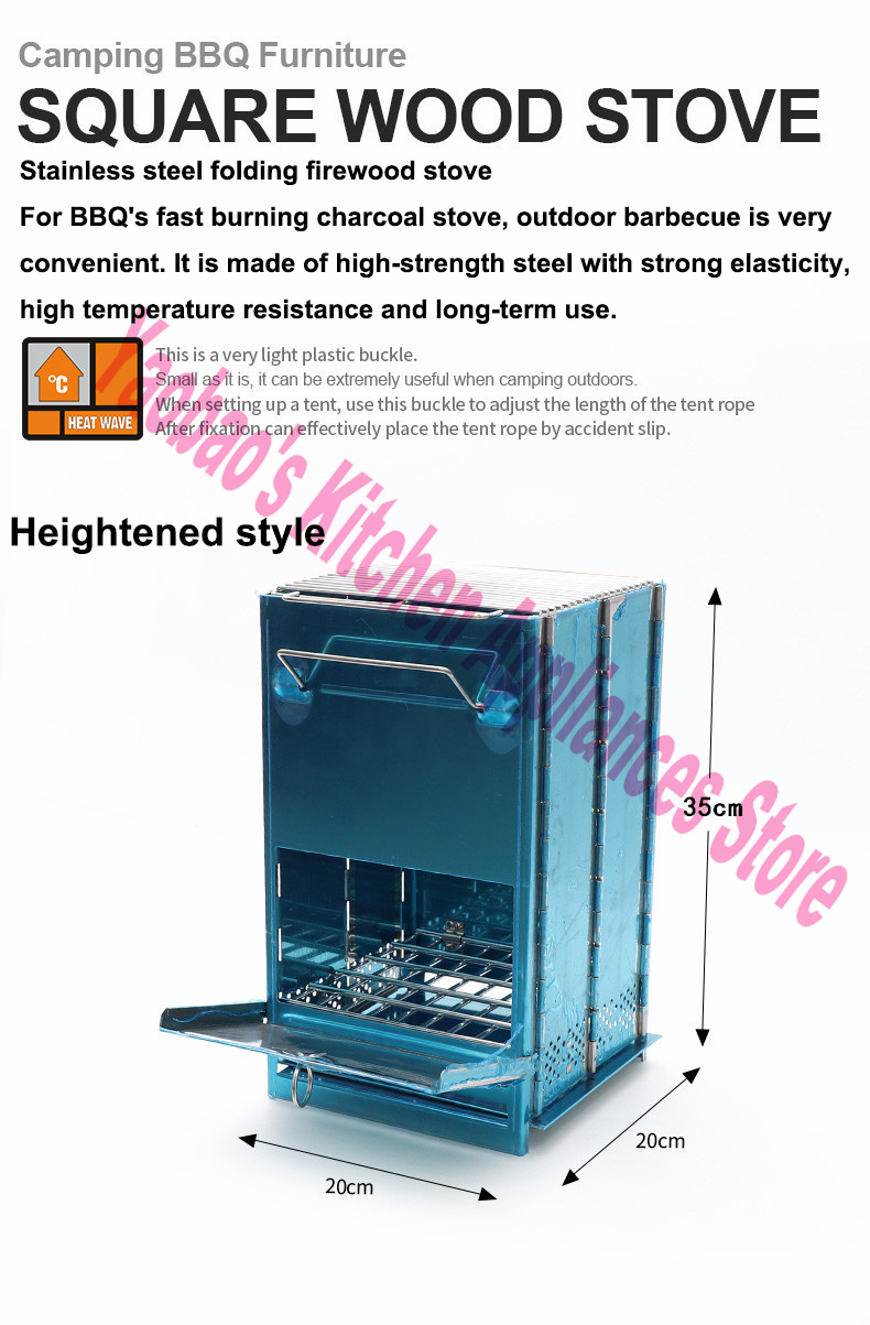 Estufa de Leña Portátil Desmon - Outdoor Camping Stove Wood reseña y precio