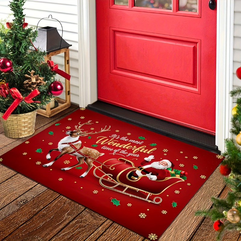 Alfombra roja de franela navid - Outdoor Camping Quotes reseña y precio
