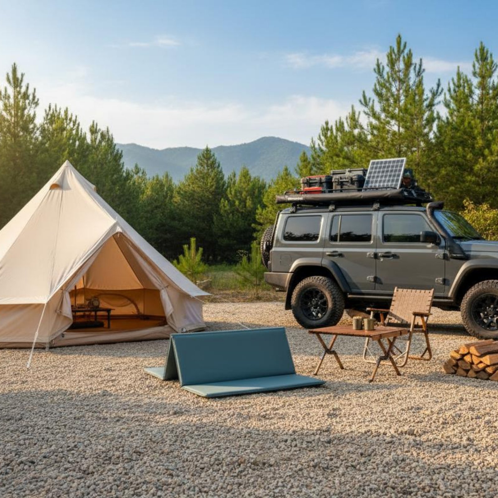 Alfombrilla acolchada plegable - Outdoor Camping Wagon reseña y precio