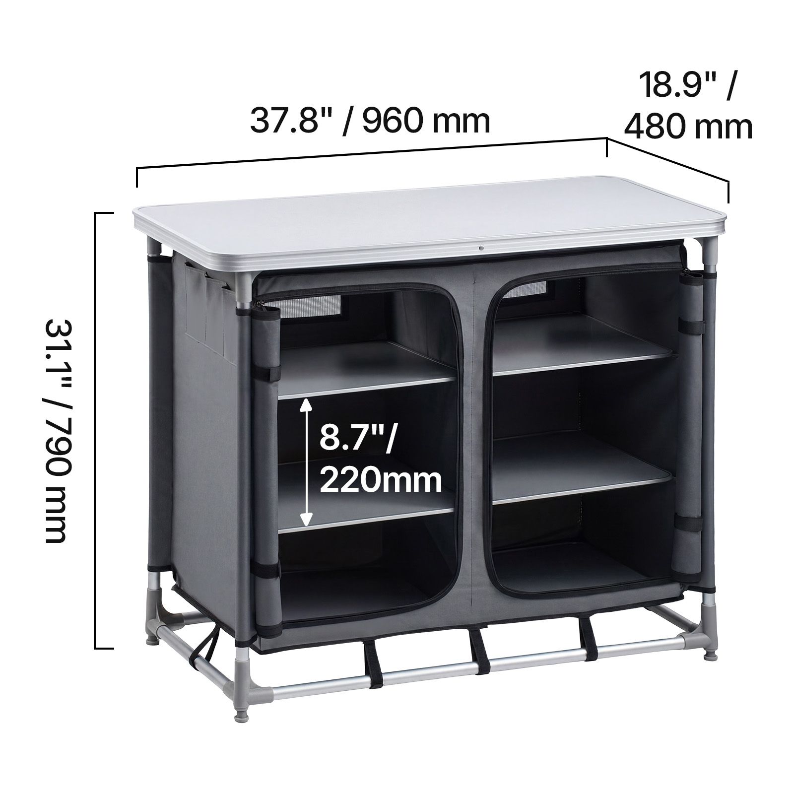 Mueble de Almacenamiento para  - Outdoor Camping Kitchen Setup reseña y precio