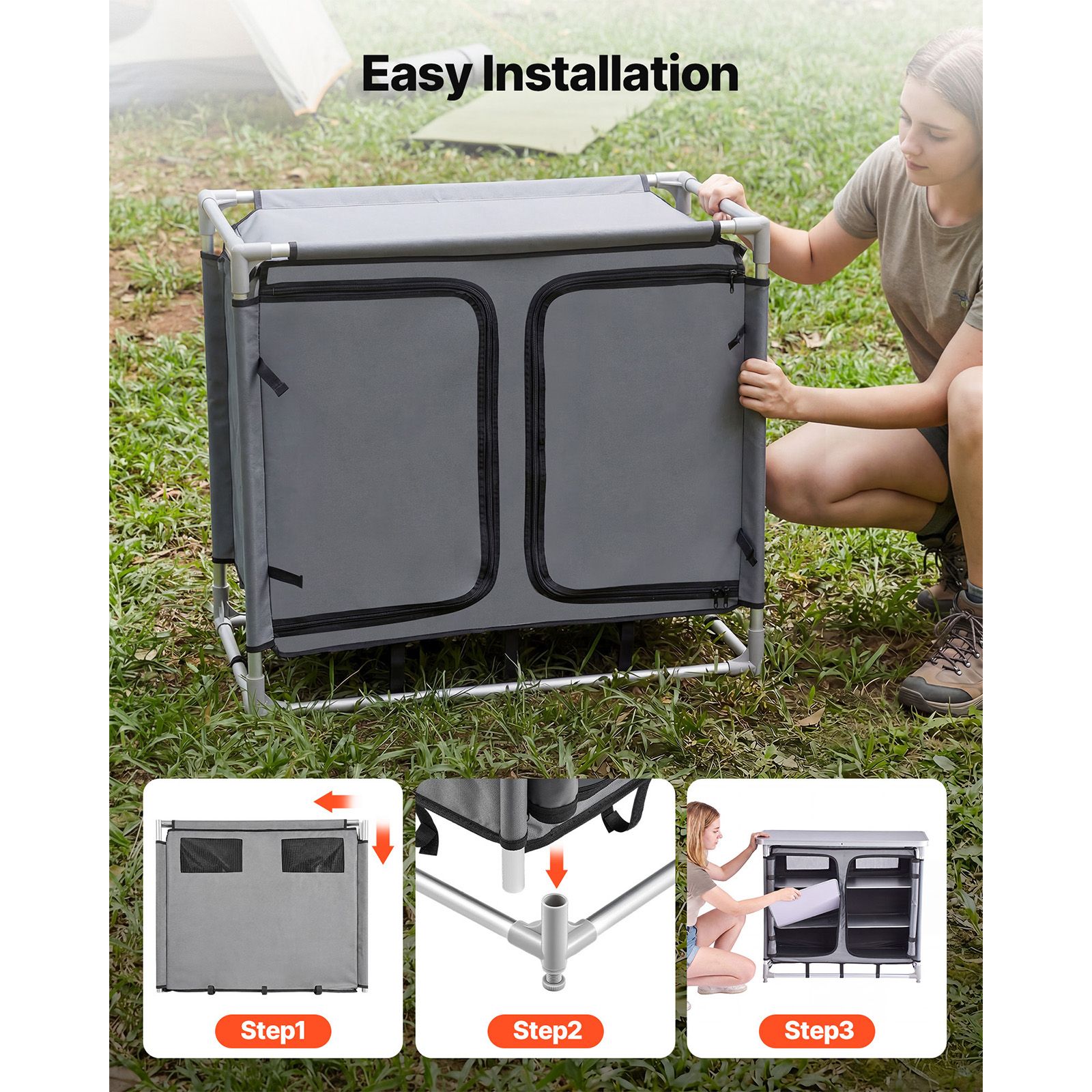 Mueble de Almacenamiento para  - Outdoor Camping Kitchen Setup reseña y precio