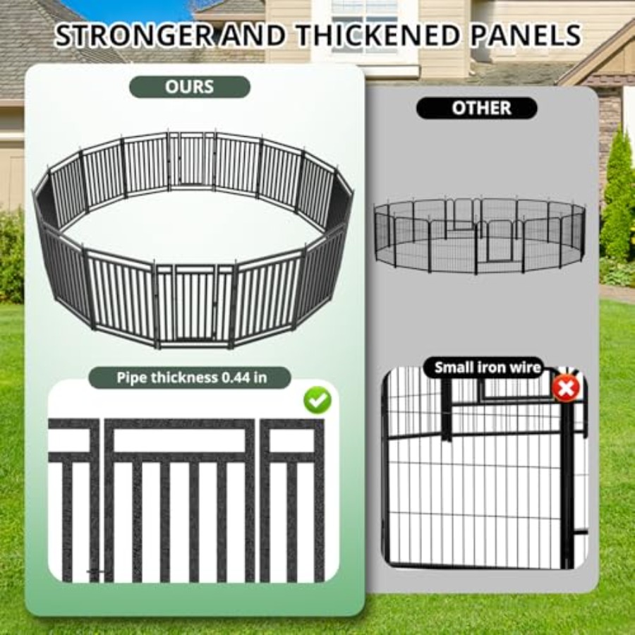 Corral portátil para cachorros - Outdoor Camping Dog Fence reseña y precio