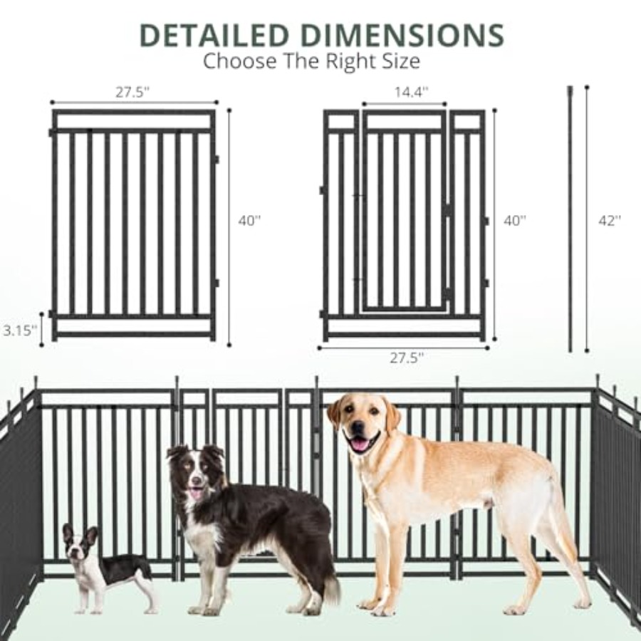 Corral portátil para cachorros - Outdoor Camping Dog Fence reseña y precio
