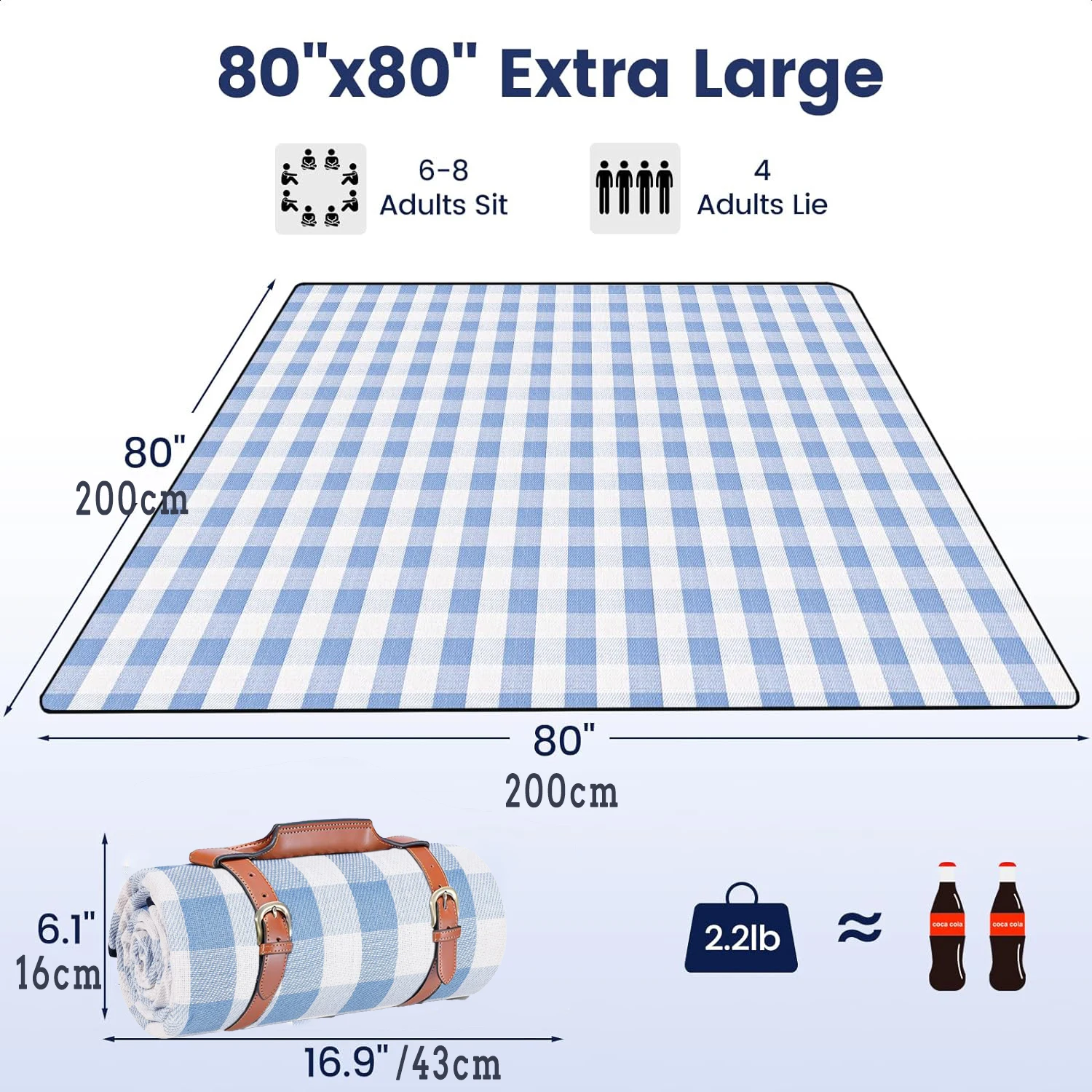 Manta de Picnic ZHUOHUA Extra  - Outdoor Camping Rugs reseña y precio