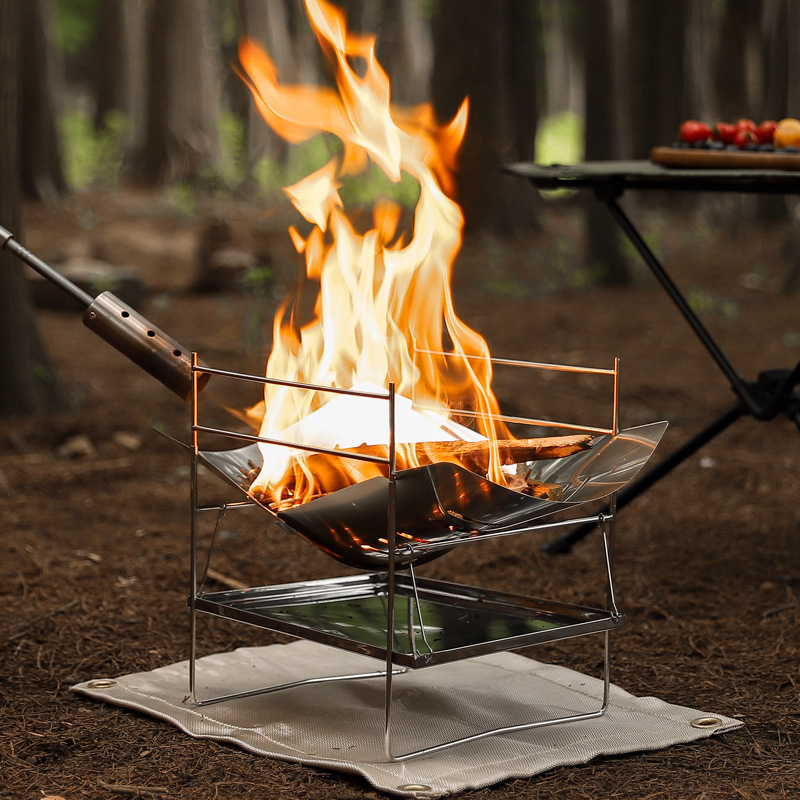 Estufa de leña para acampar, e - Outdoor Camping Stove Wood reseña y precio