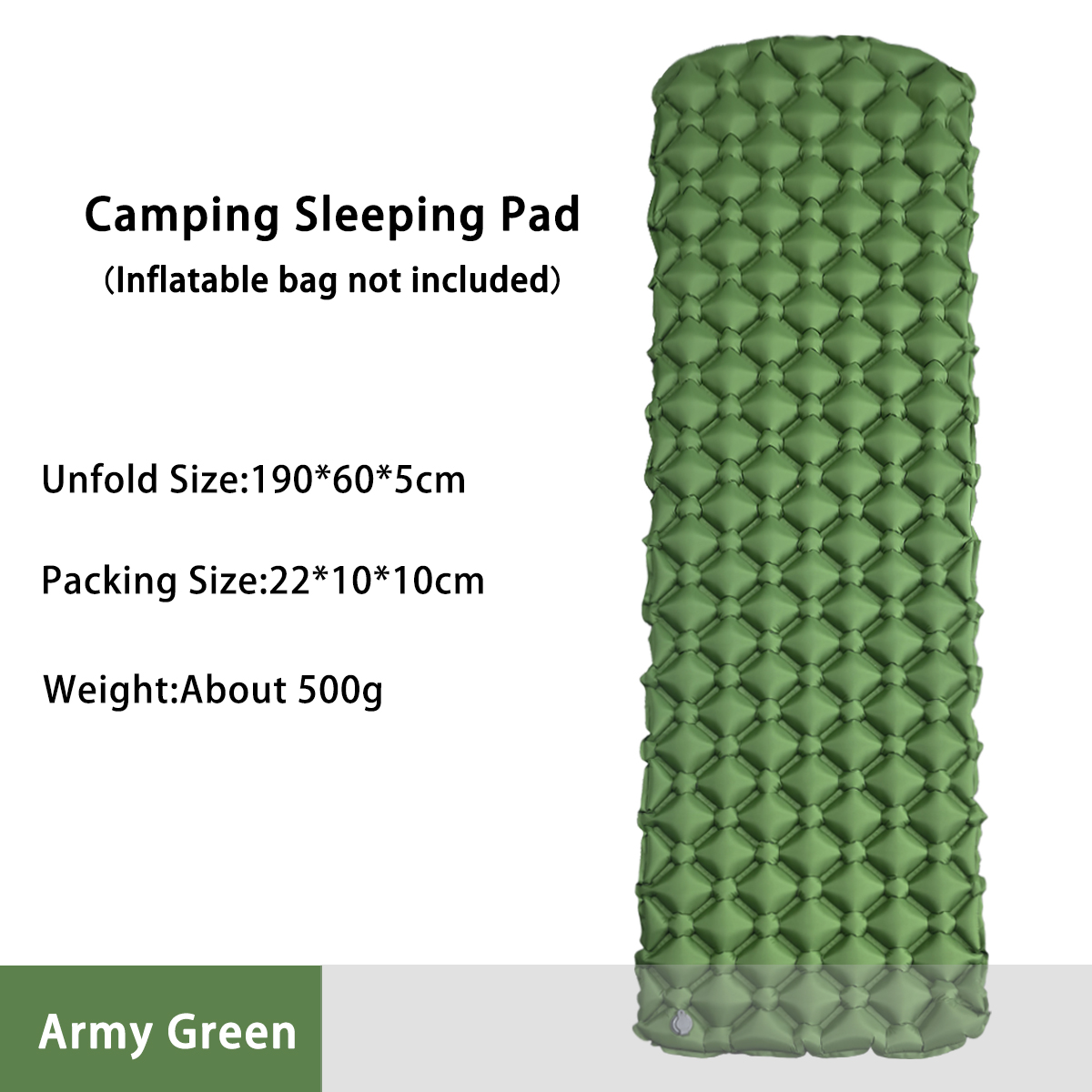 Colchón Inflable para Acampar, - Outdoor Camping Inflatable Tent reseña y precio
