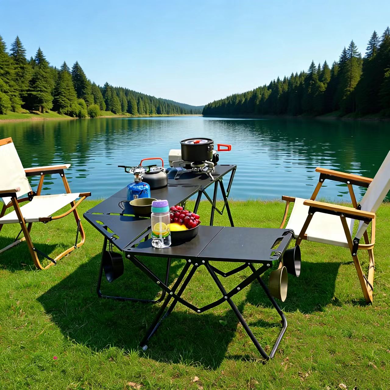 Mesa Táctica Plegable de Acero - Outdoor Camping Kitchen Setup reseña y precio