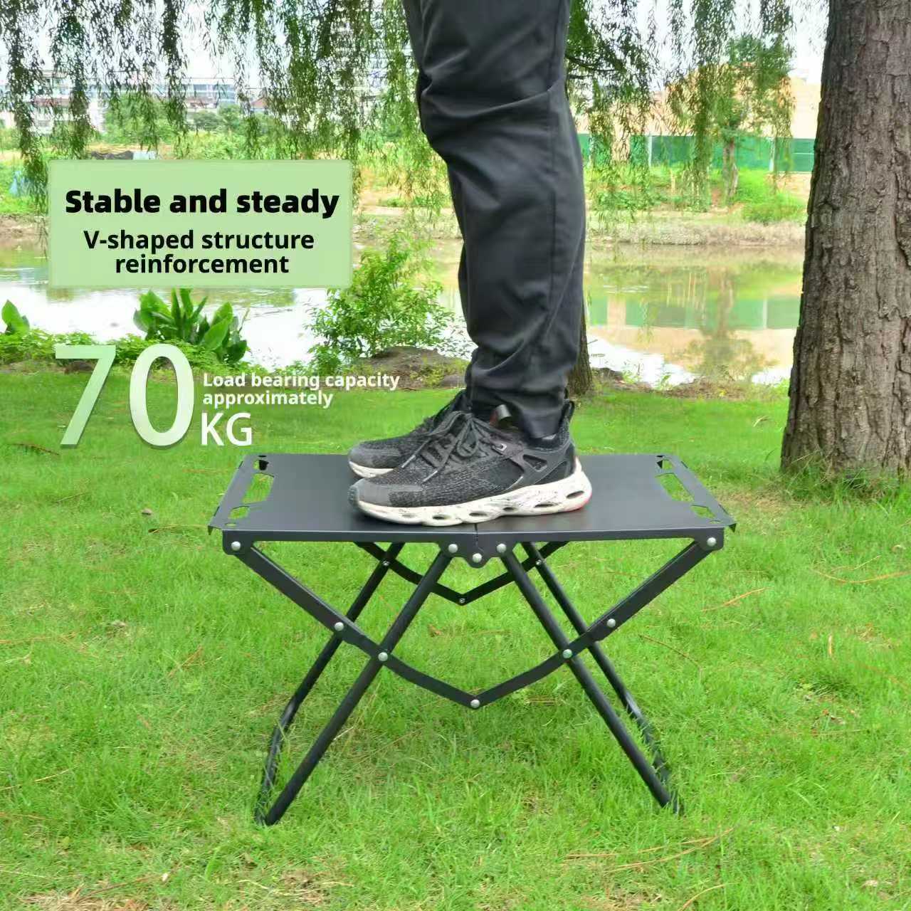 Mesa Táctica Plegable de Acero - Outdoor Camping Kitchen Setup reseña y precio