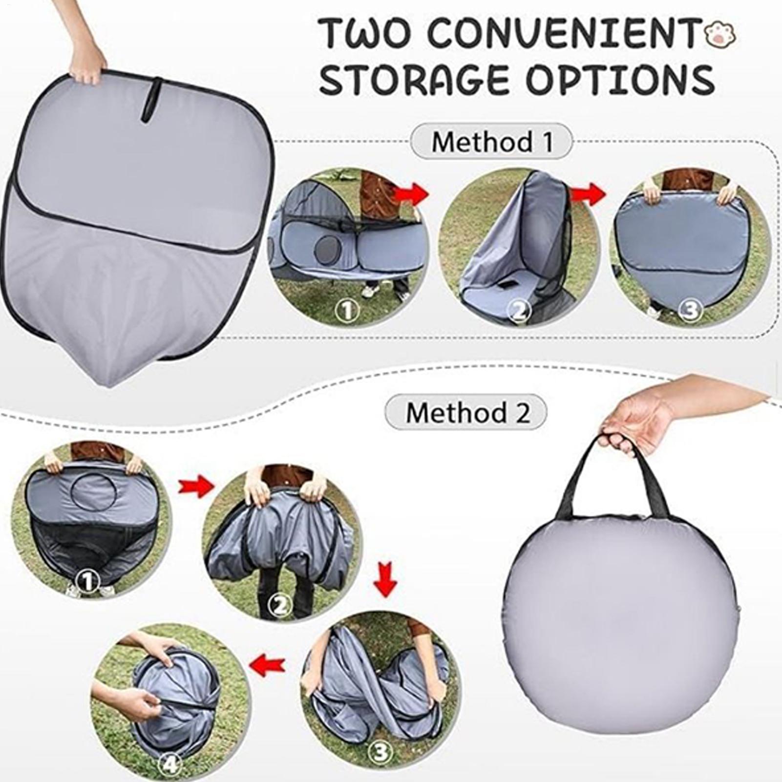 Valla para perros 2025 con tún - Outdoor Camping Dog Fence reseña y precio