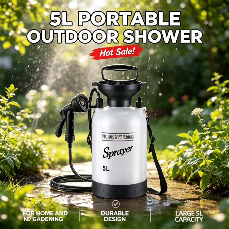 Ducha Portátil de 5L para Camp - Outdoor Camping Showers reseña y precio