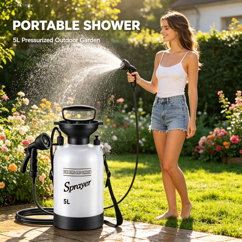 Ducha Portátil de 5L para Camp - Outdoor Camping Showers reseña y precio