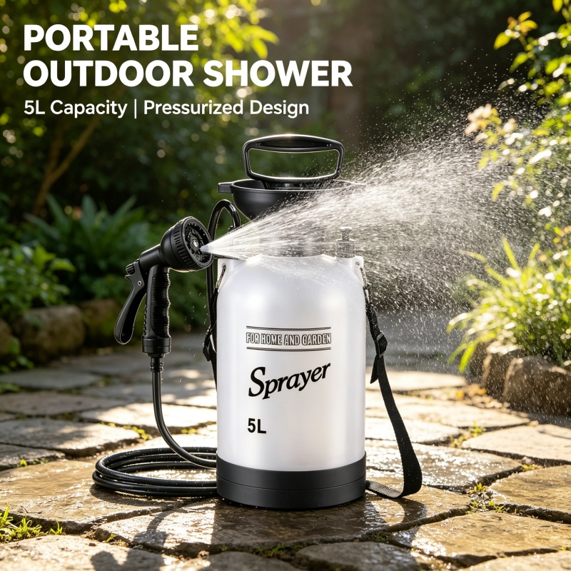 Ducha Portátil de 5L para Camp - Outdoor Camping Showers reseña y precio