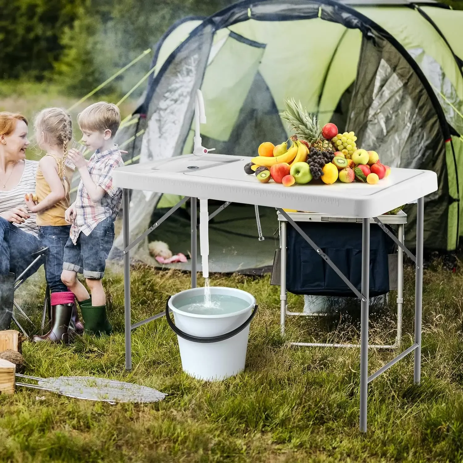 Fregadero plegable para limpie - Outdoor Camping Quotes reseña y precio