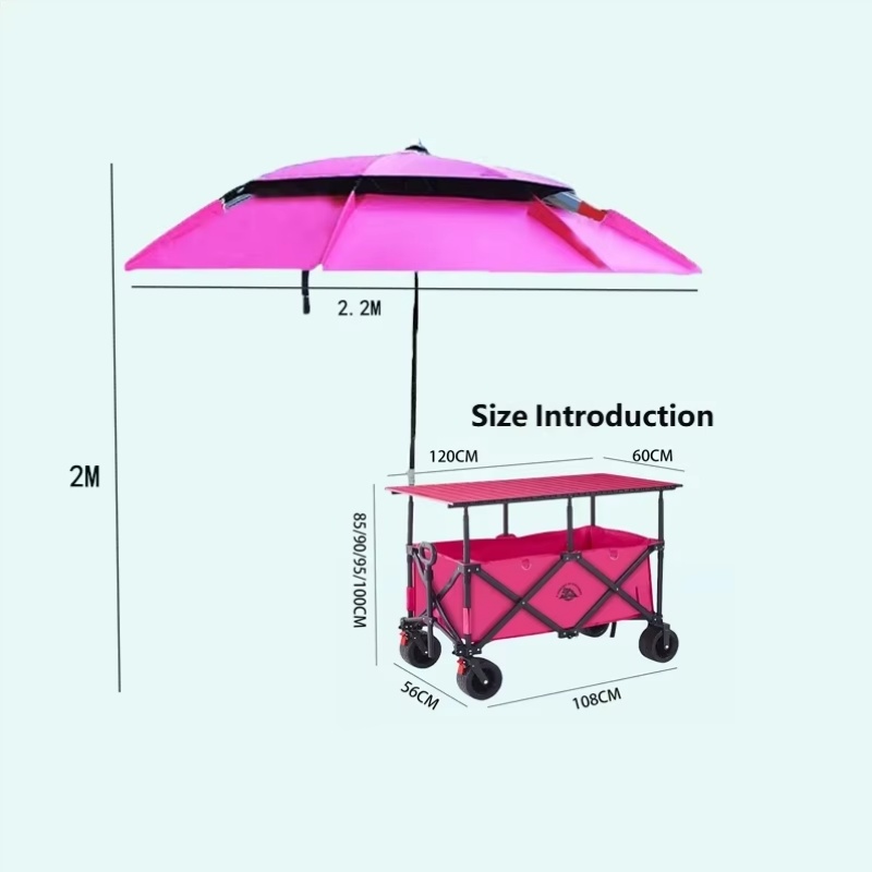 Carrito Plegable Reforzado de  - Outdoor Camping Wagon reseña y precio